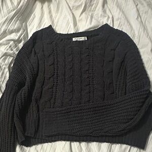 Arizona Jean Company Black Cable Knit Sweater